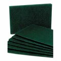 Clean All 792000 Medium Grade Scouring Pad - Green, 10 per Pack CL2659586